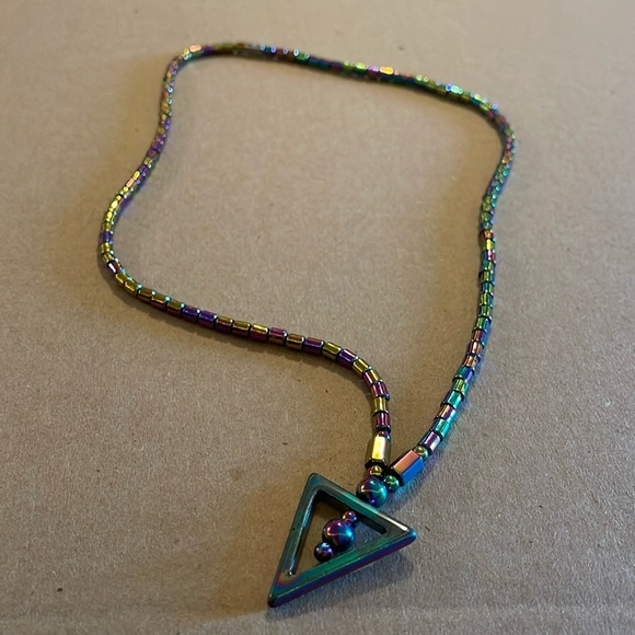 Jewelry - 🍀5/$25🍀‎ Colorful pendant necklace metallic like